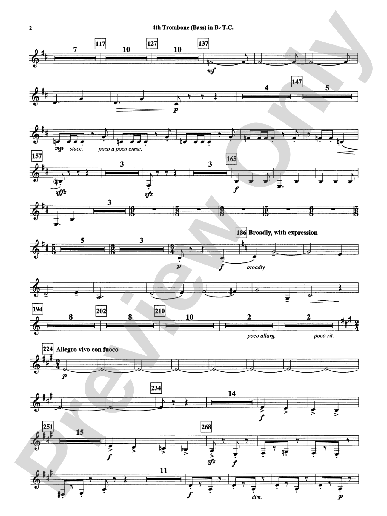 Armenian Dances, Part I: (wp) Bb Trombone T.C. 4