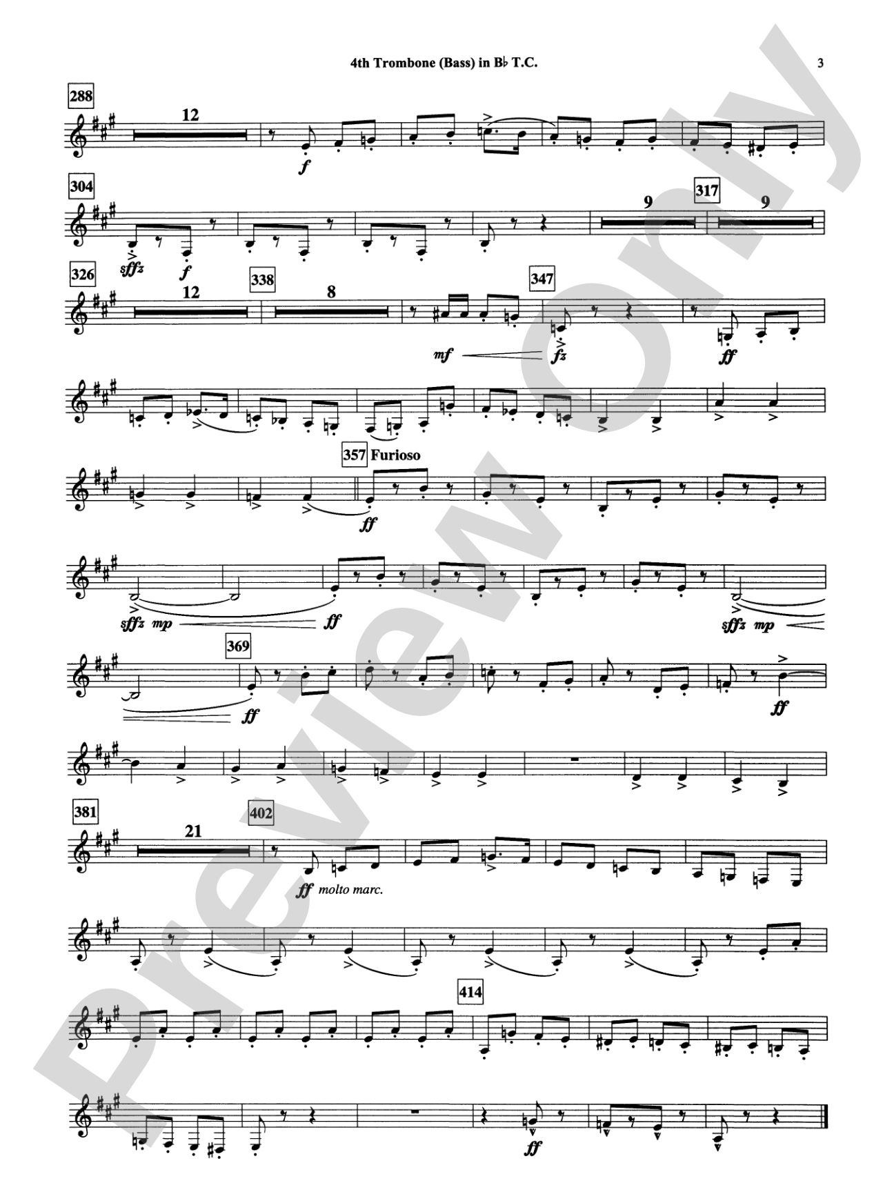Armenian Dances, Part I: (wp) Bb Trombone T.C. 4
