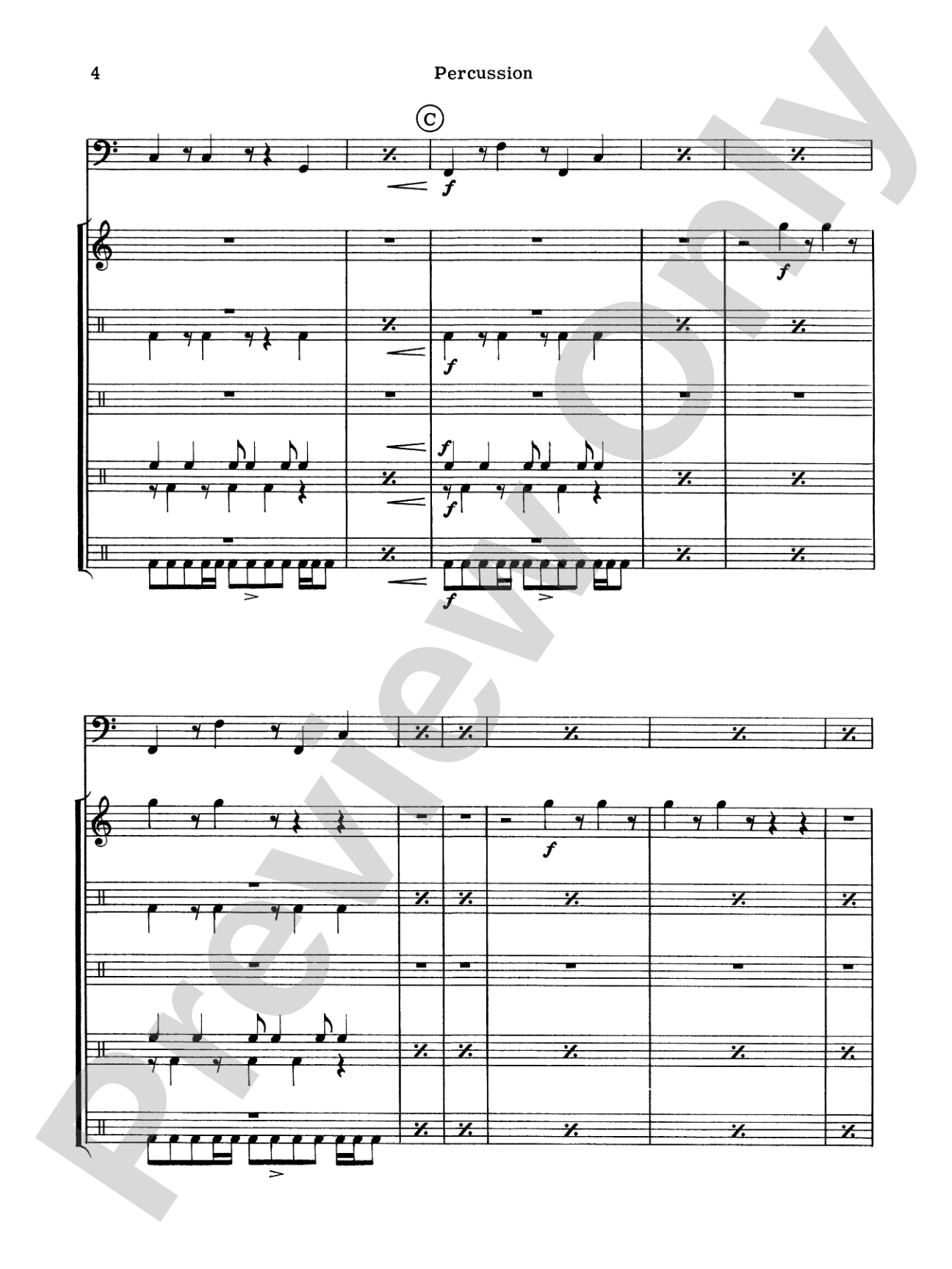 Symphonic Dance No. 3 ("Fiesta"): 1st Percussion