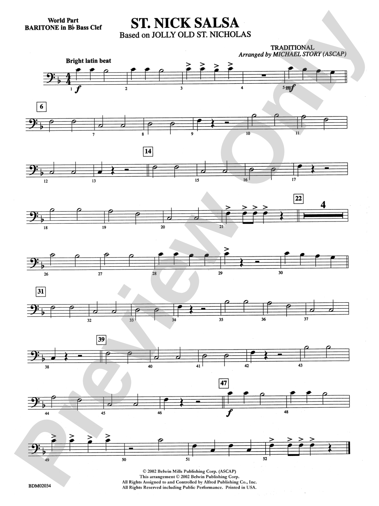 St. Nick Salsa: WP B-flat Baritone B.C.