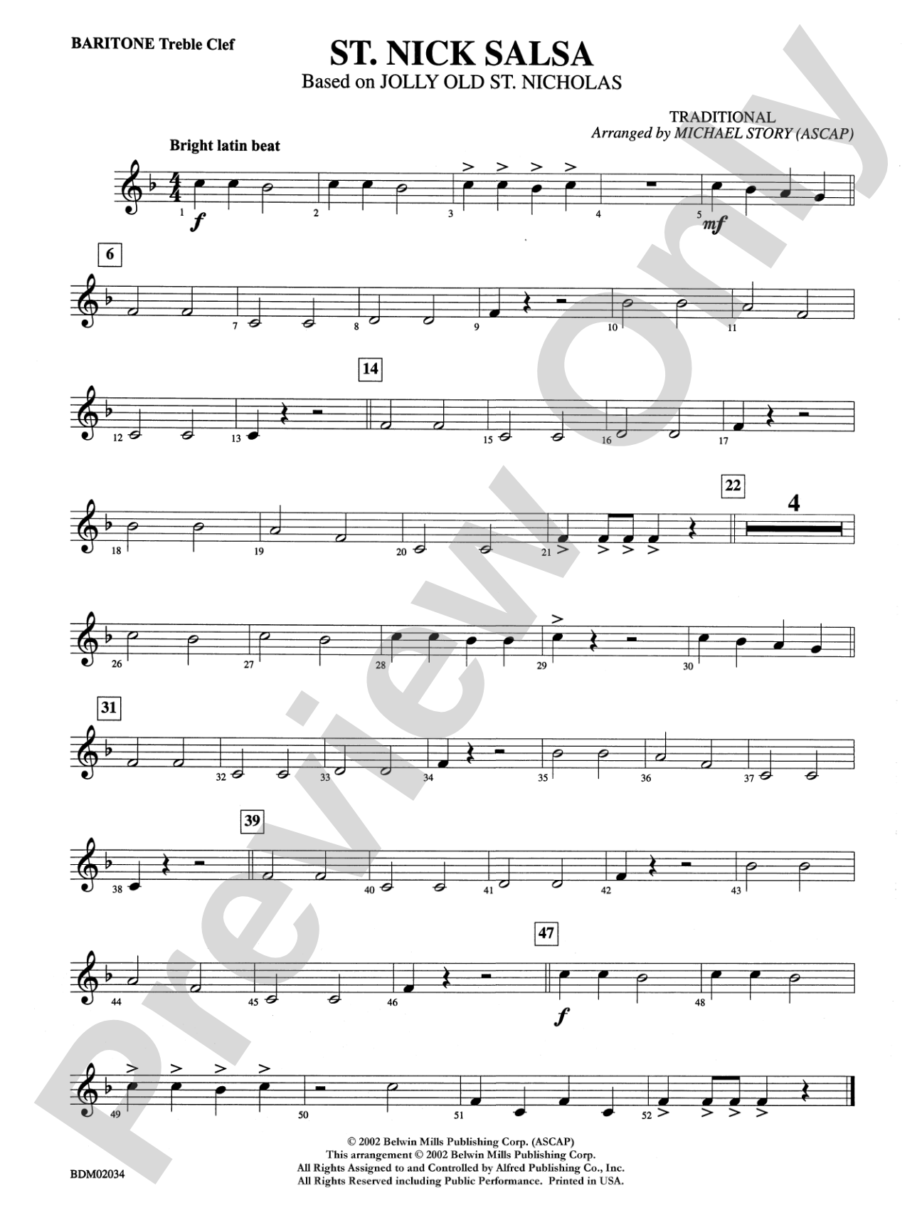St. Nick Salsa: Baritone T.C.