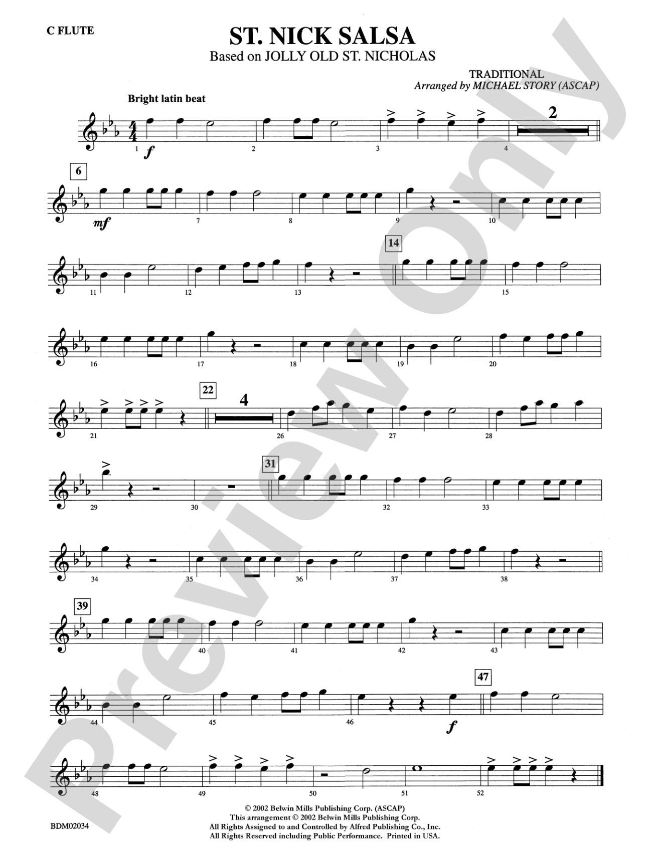 St. Nick Salsa: Flute