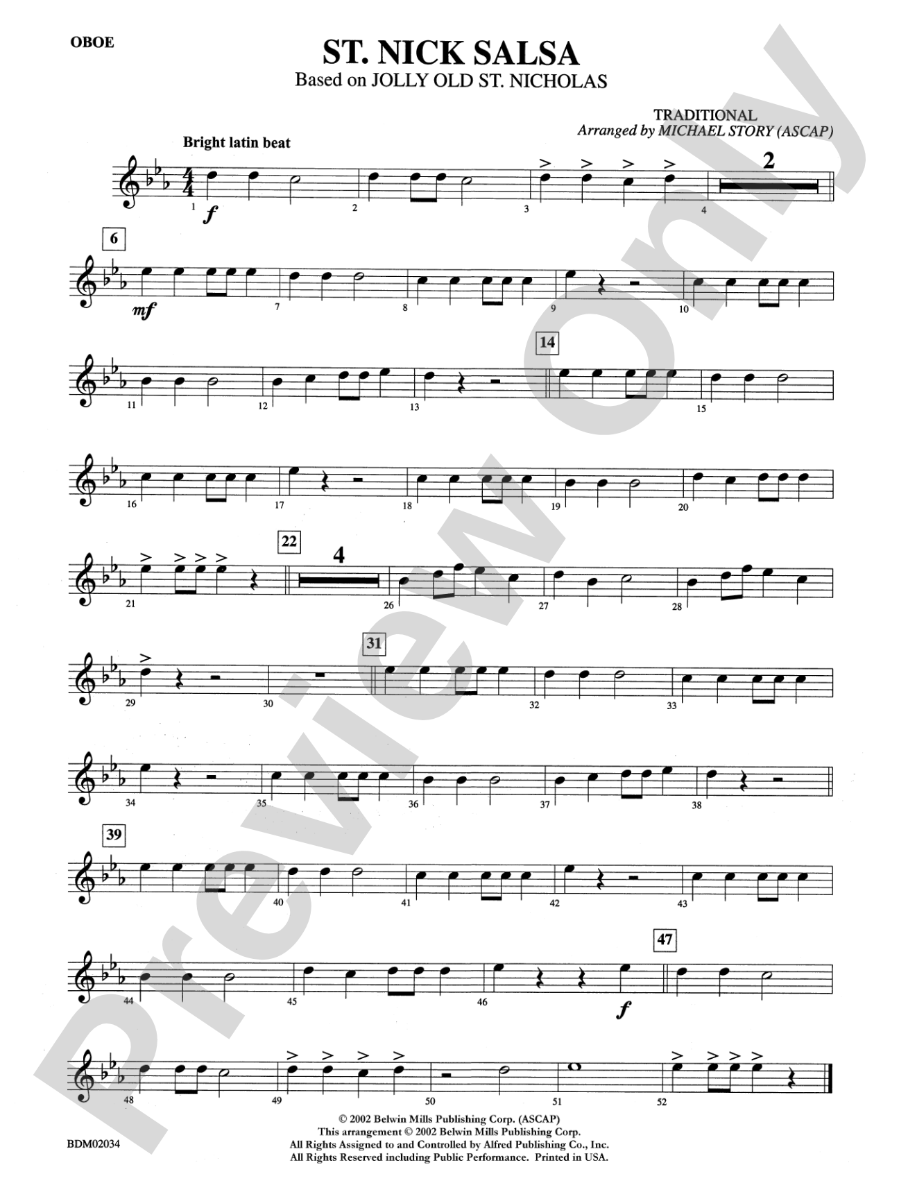 St. Nick Salsa: Oboe