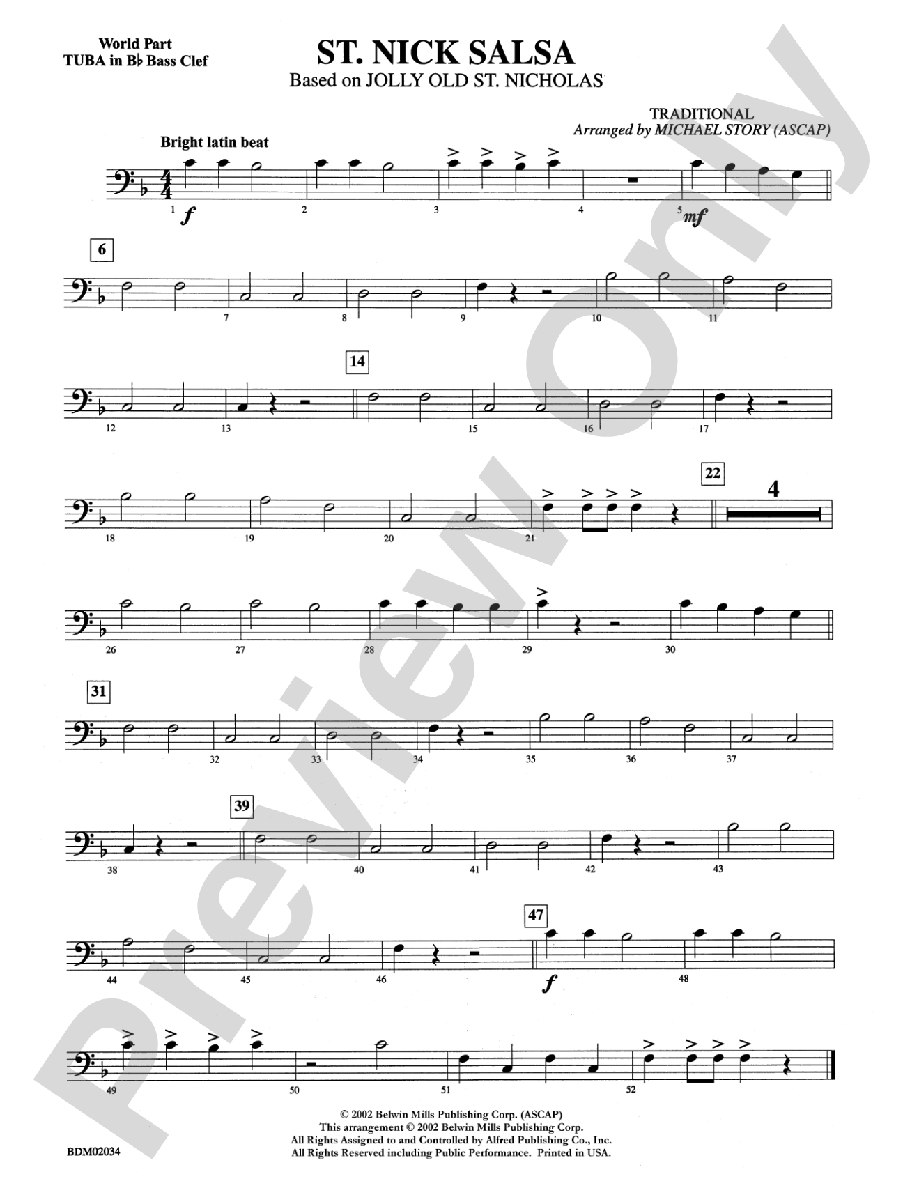 St. Nick Salsa: WP B-flat Tuba B.C.