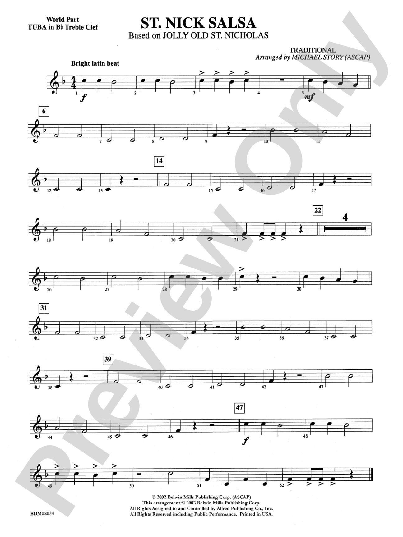 St. Nick Salsa: WP B-flat Tuba T.C.