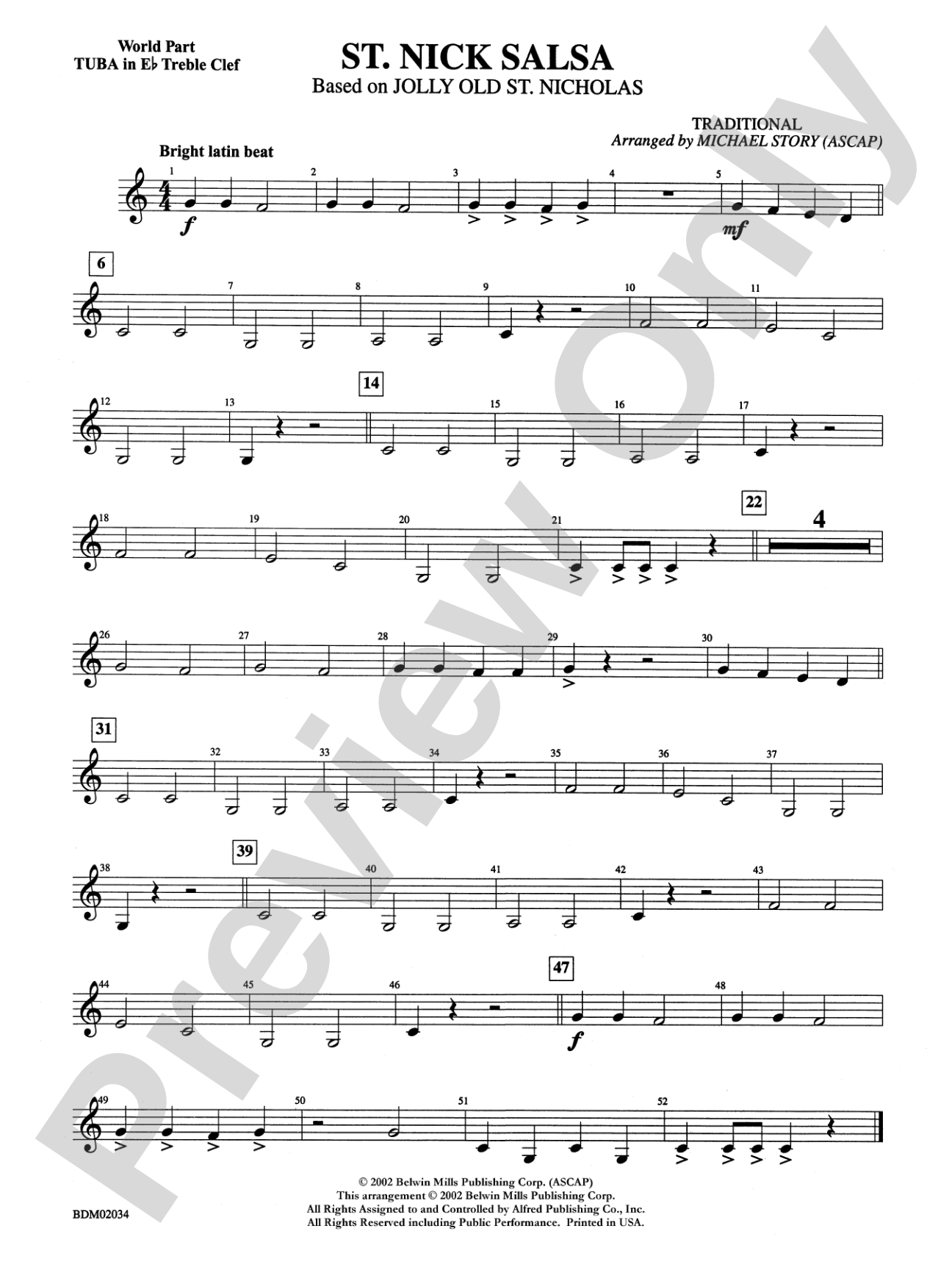 St. Nick Salsa: WP E-flat Tuba T.C.