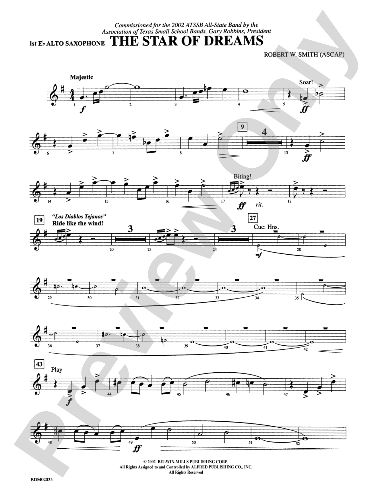 The Star of Dreams: E-flat Alto Saxophone