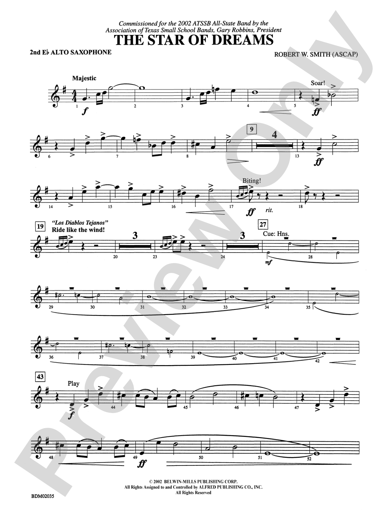 The Star of Dreams: 2nd E-flat Alto Saxophone