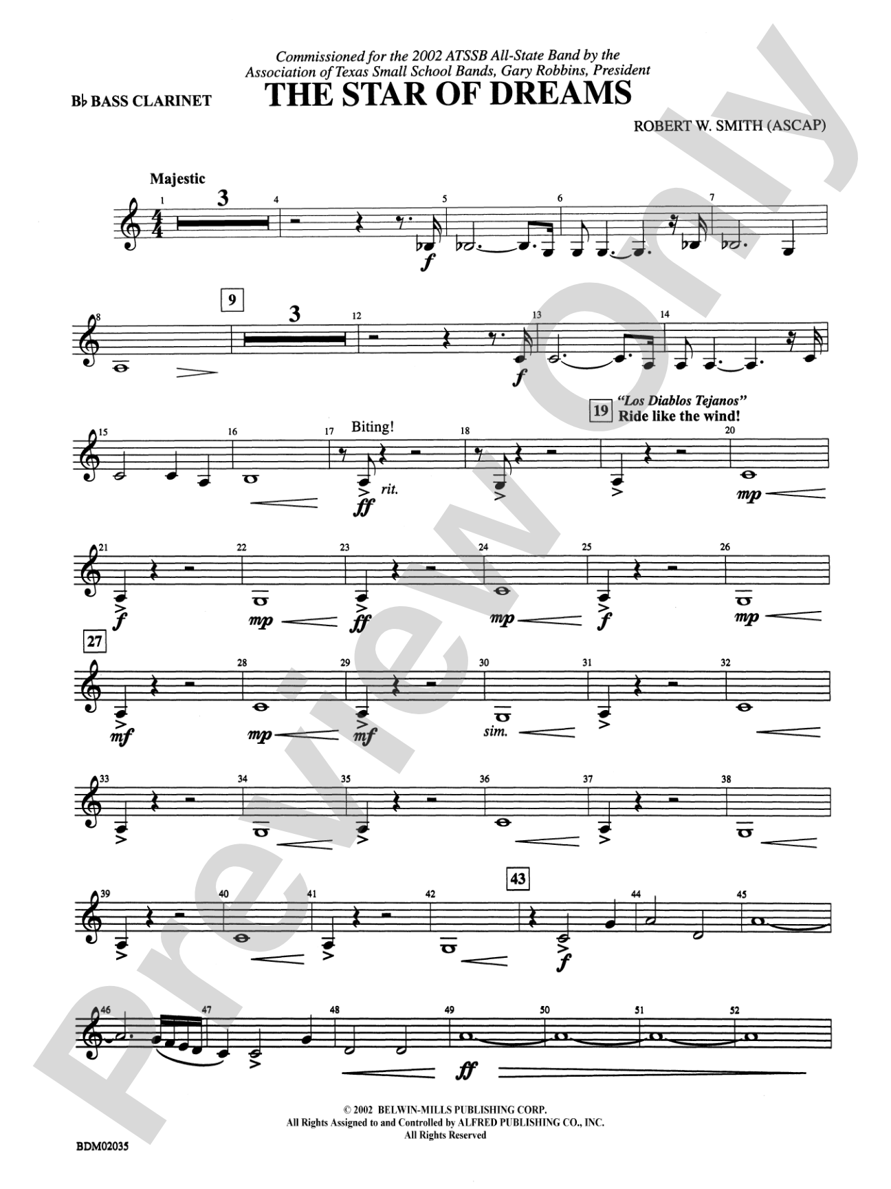 The Star of Dreams: B-flat Bass Clarinet