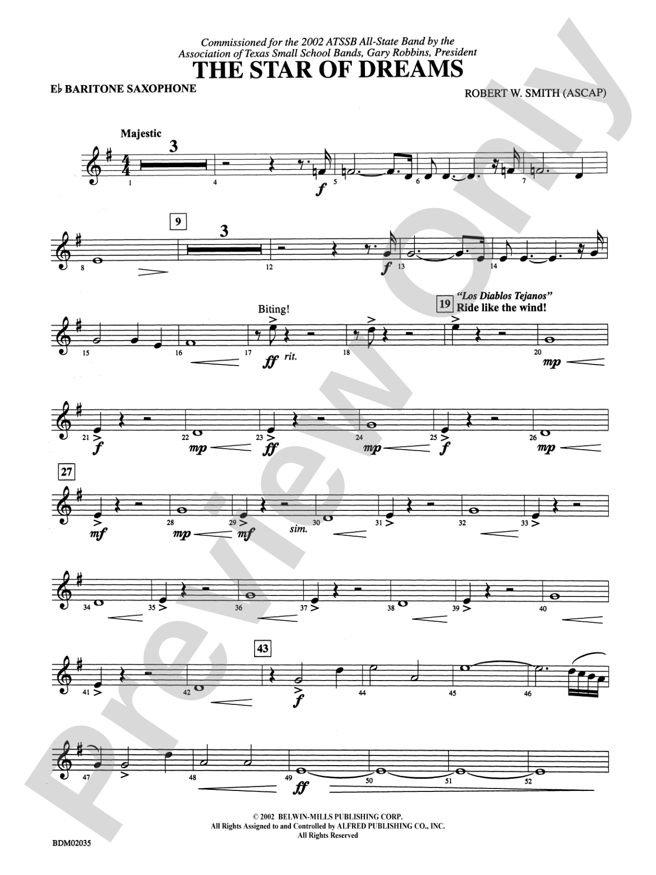 The Star of Dreams: E-flat Baritone Saxophone