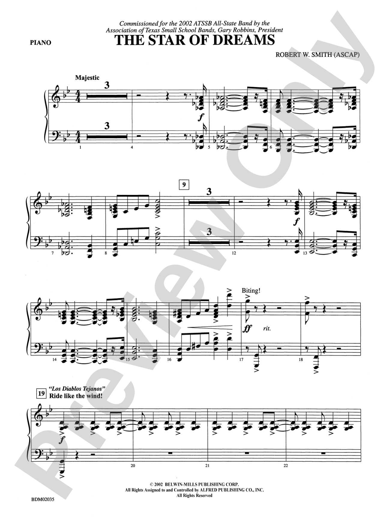 The Star of Dreams: Piano Accompaniment