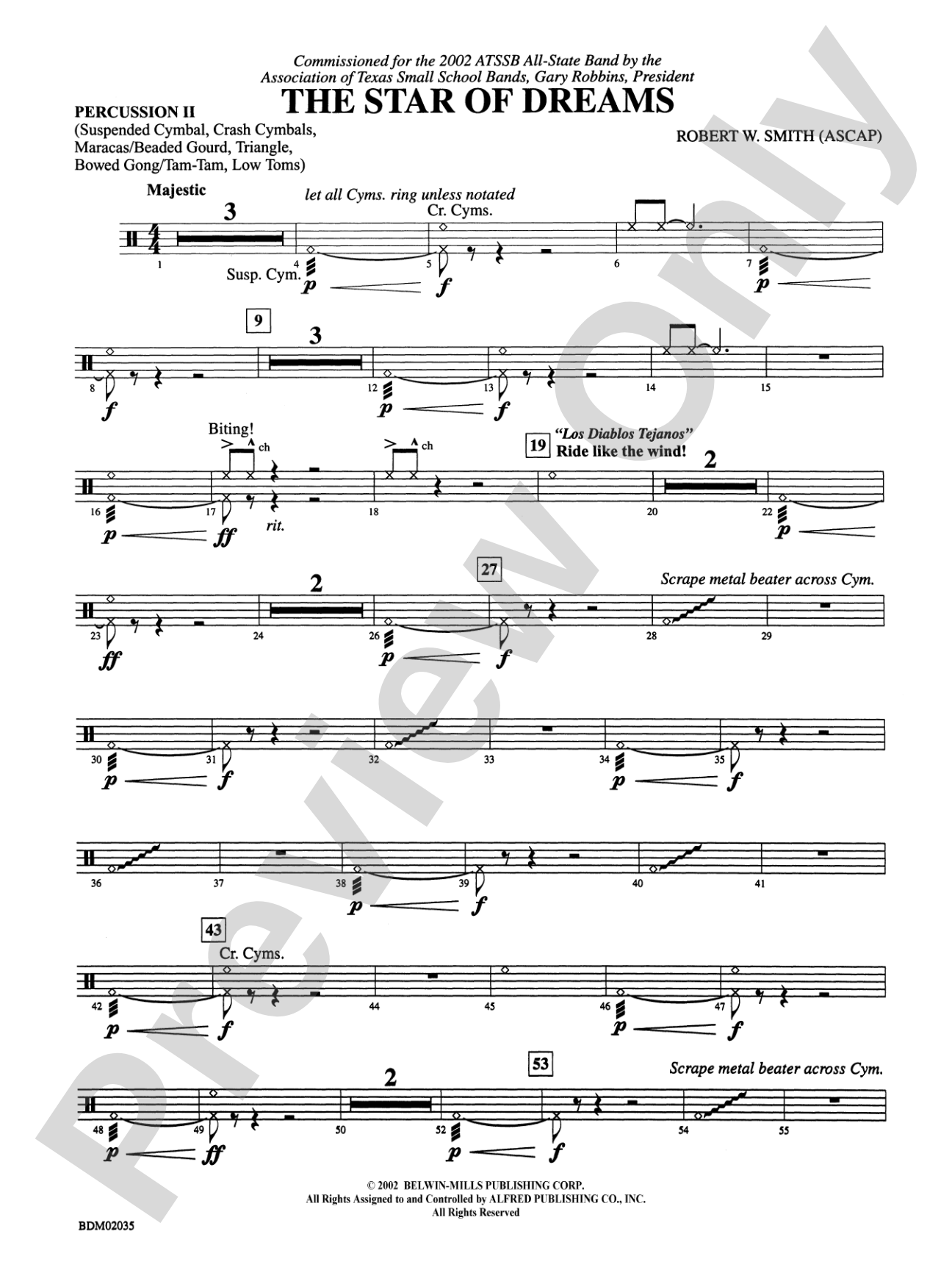 The Star of Dreams: 2nd Percussion