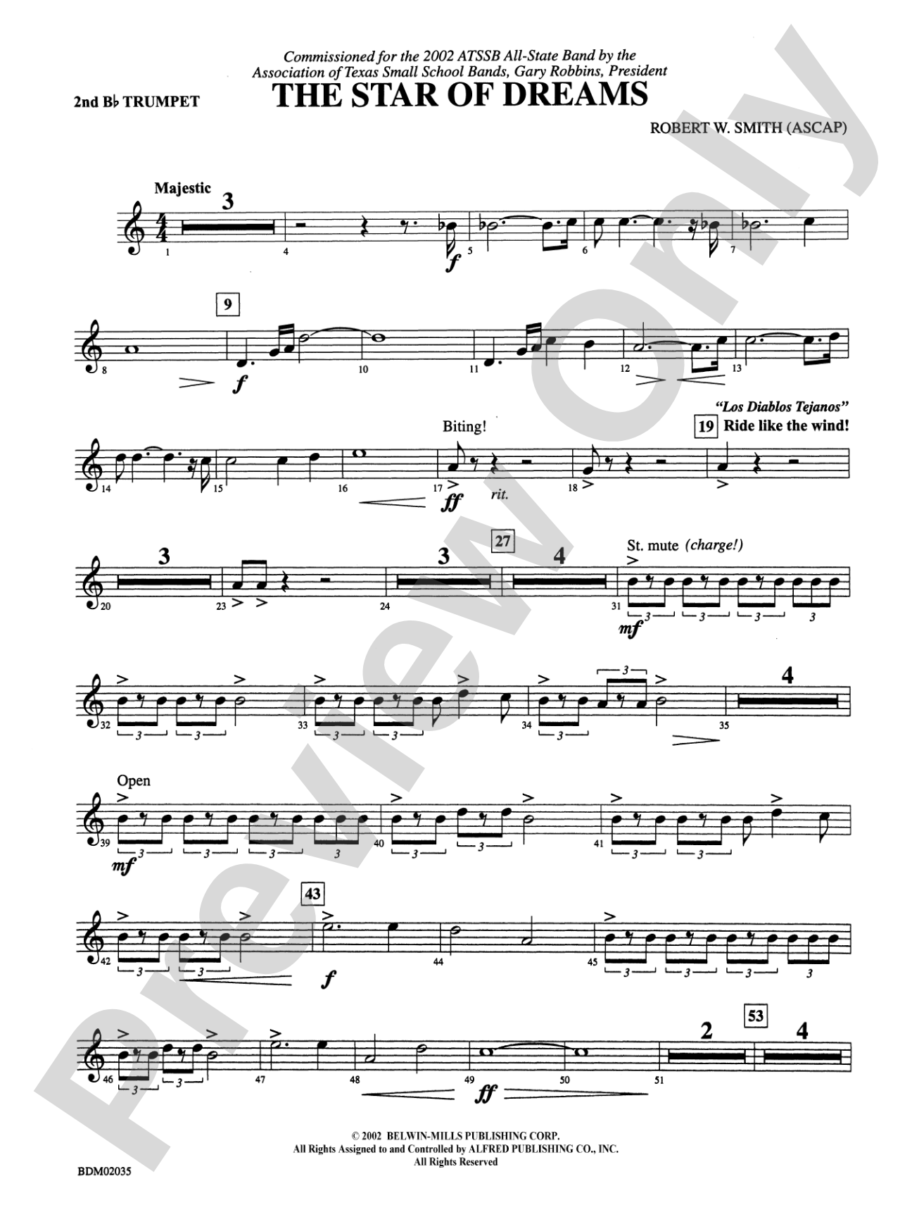 The Star of Dreams: 2nd B-flat Trumpet