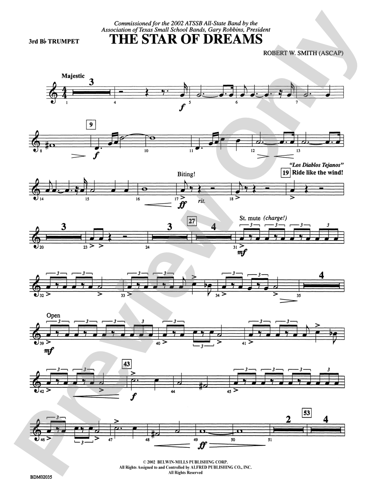 The Star of Dreams: 3rd B-flat Trumpet