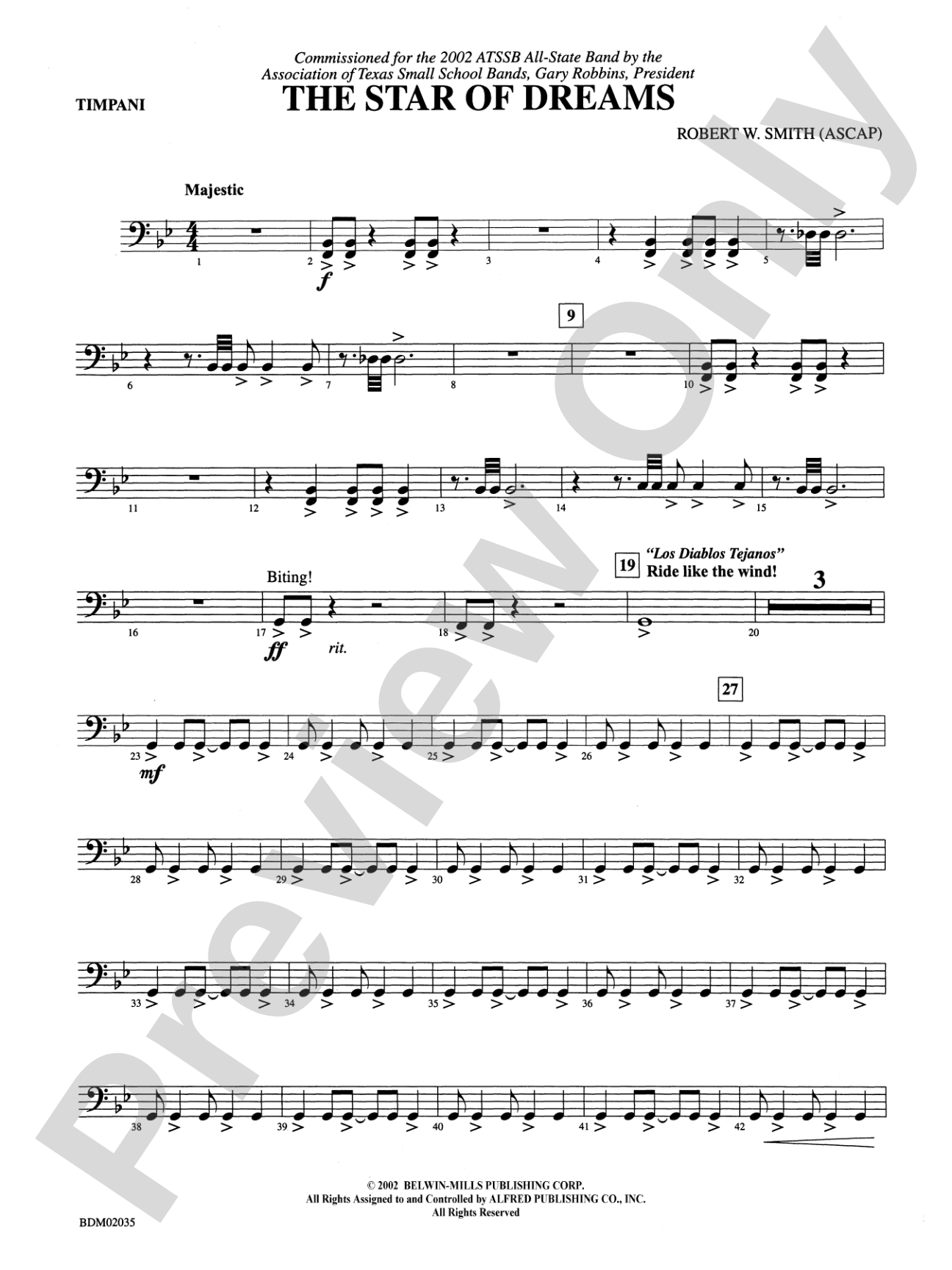 The Star of Dreams: Timpani