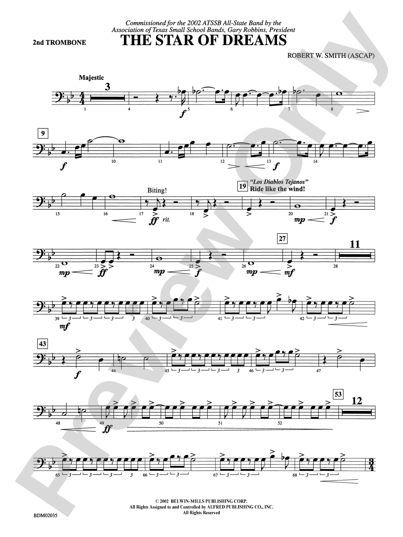The Star of Dreams: 2nd Trombone