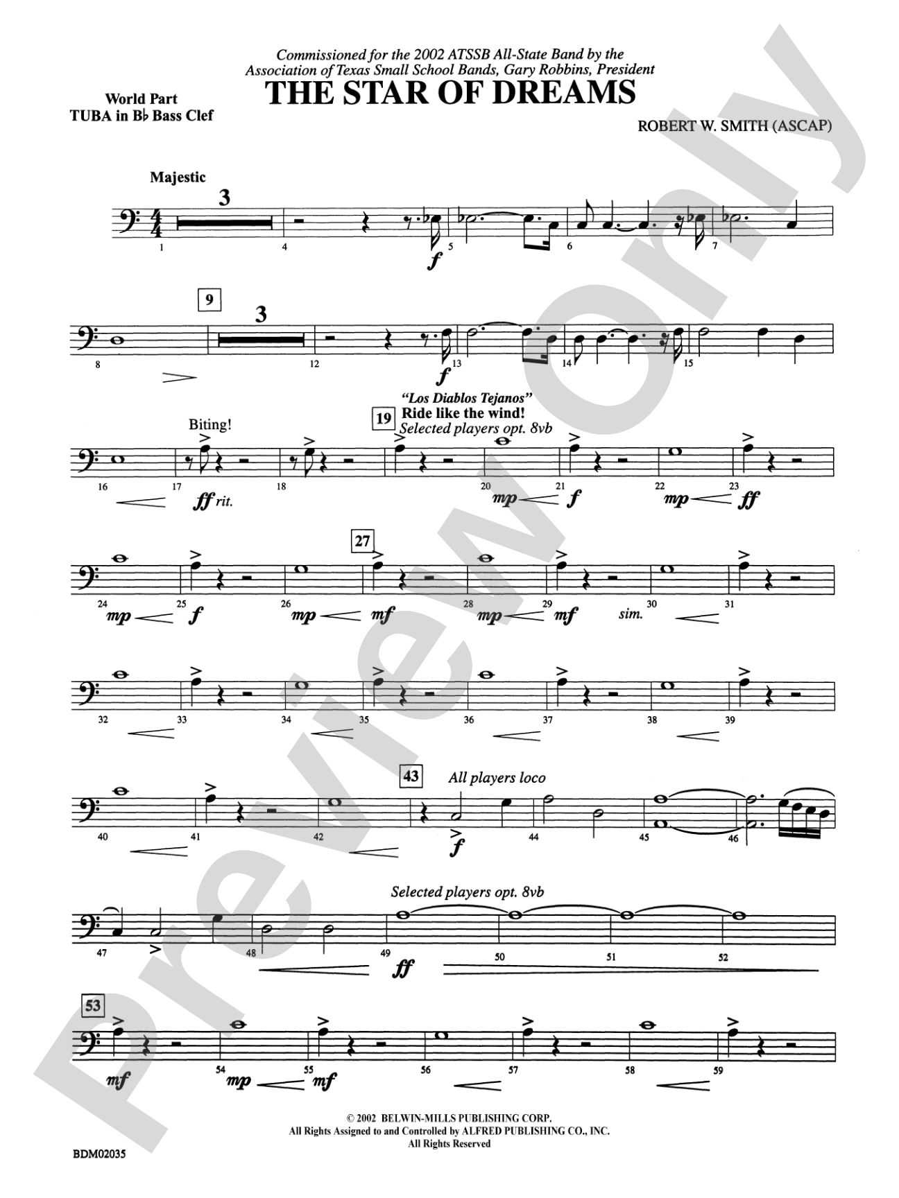 The Star of Dreams: (wp) B-flat Tuba B.C.