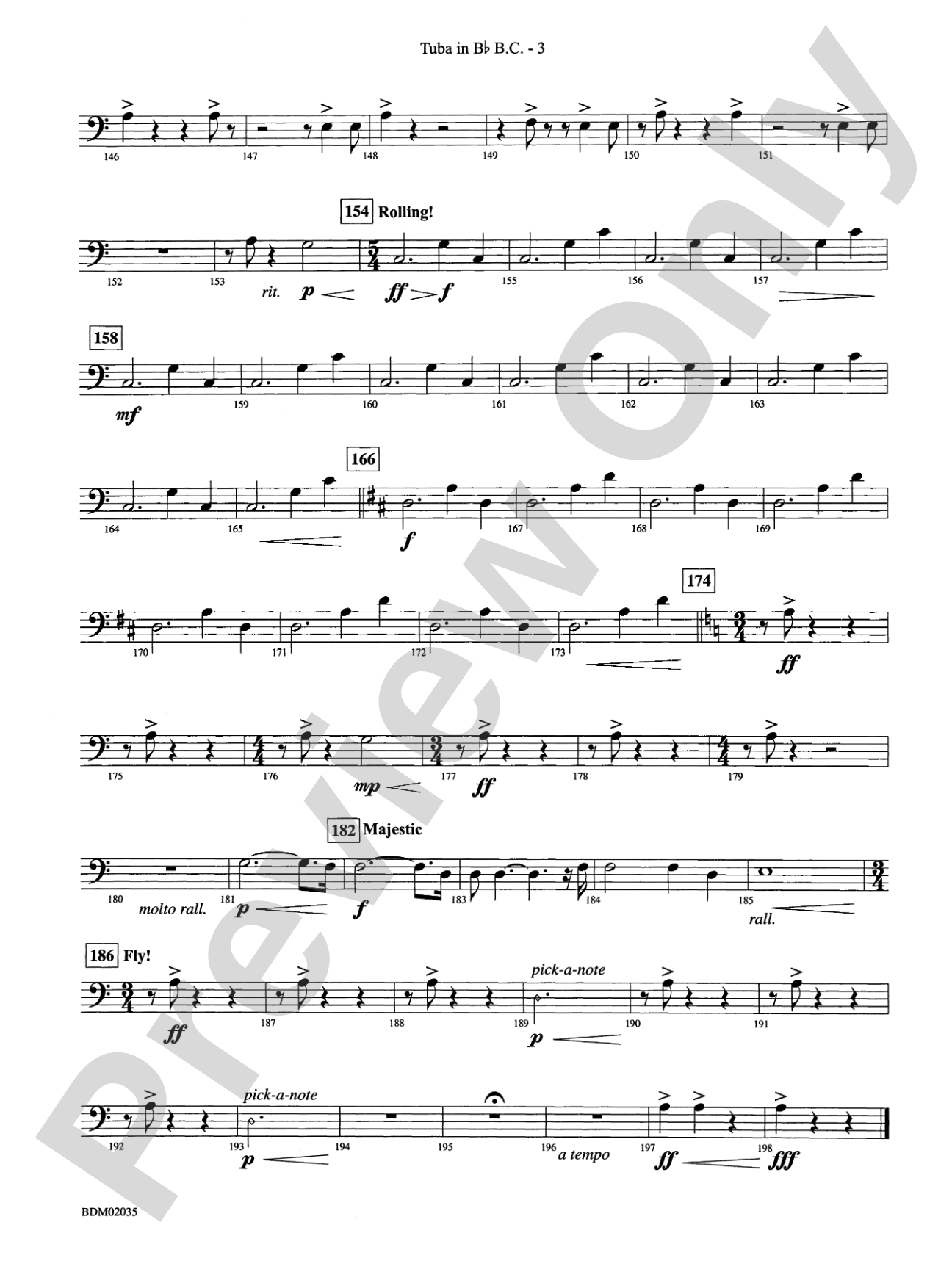 The Star of Dreams: (wp) B-flat Tuba B.C.