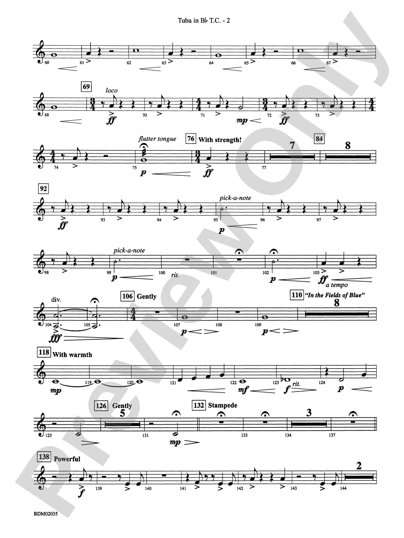 The Star of Dreams: (wp) B-flat Tuba T.C.