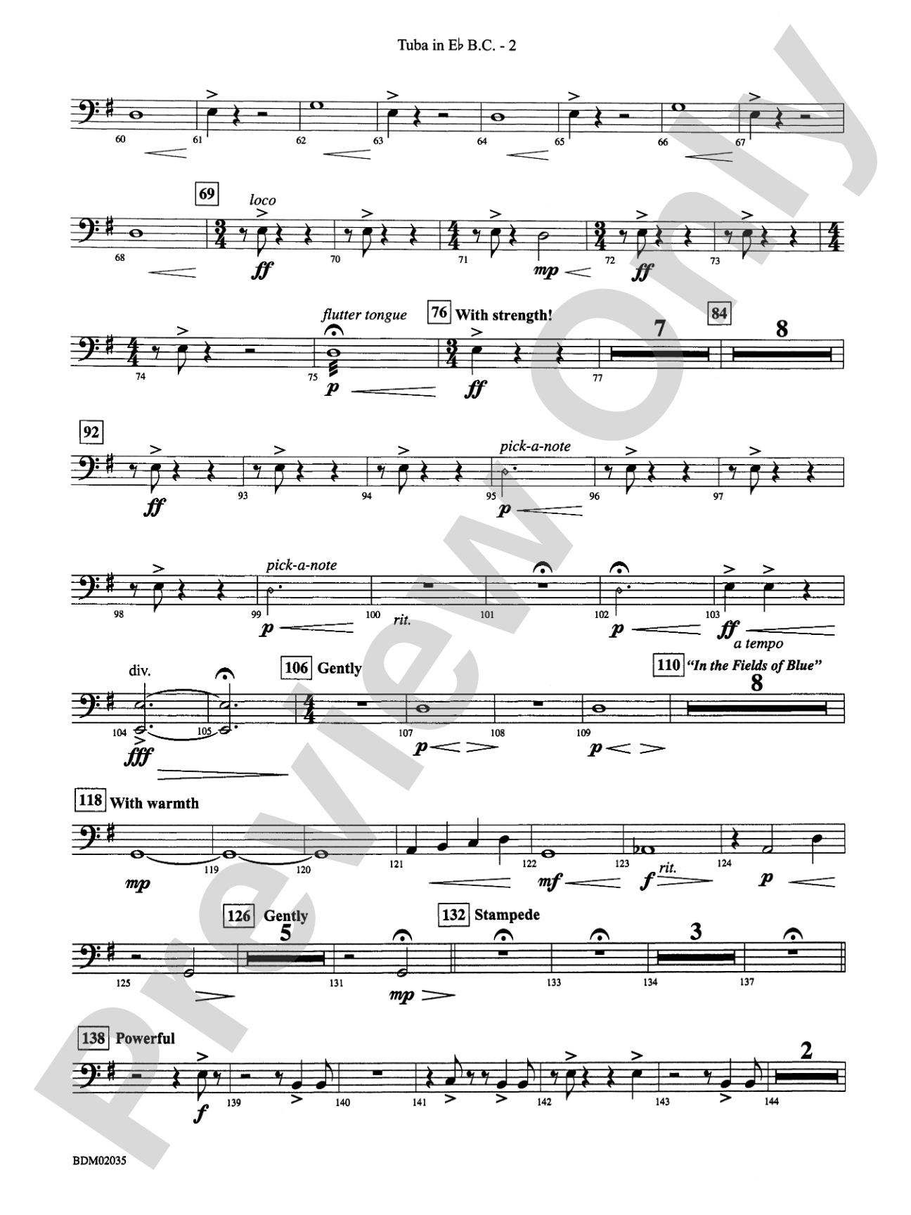 The Star of Dreams: (wp) E-flat Tuba B.C.