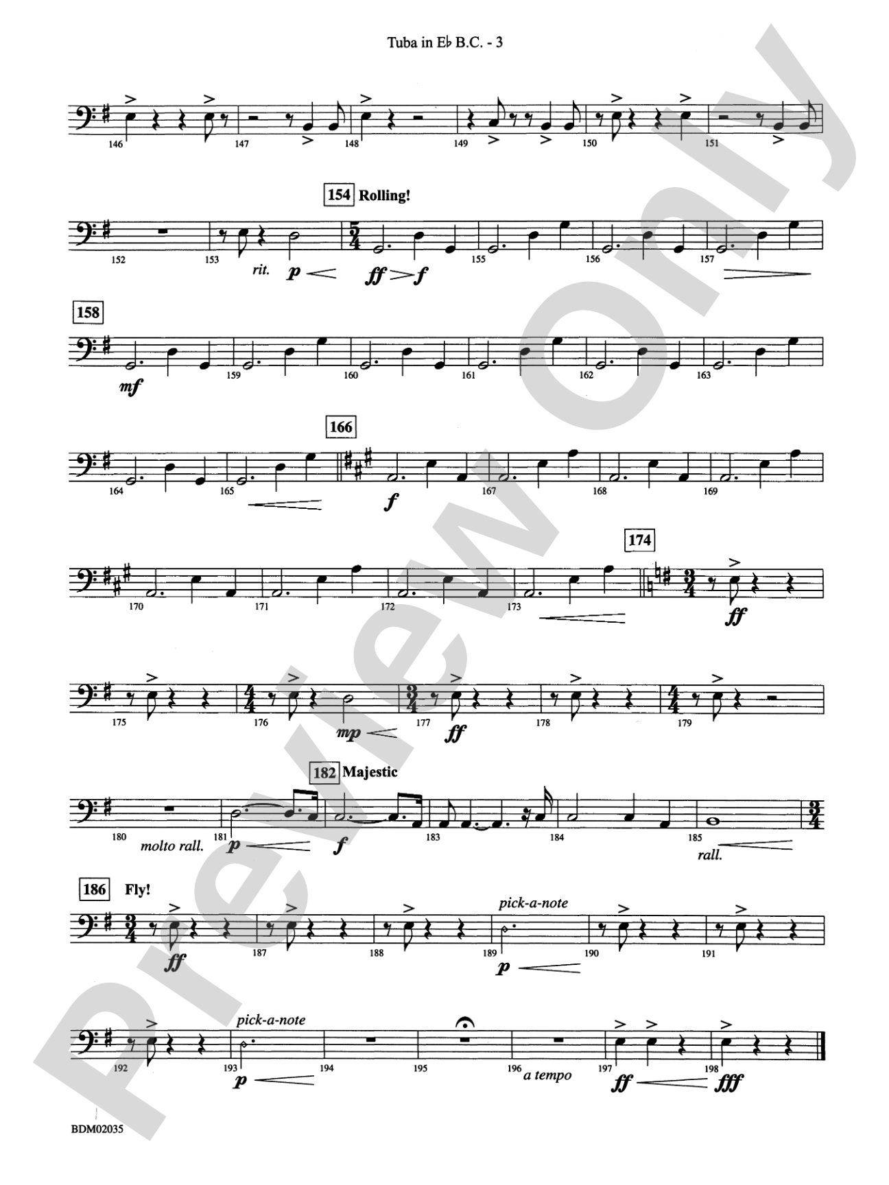 The Star of Dreams: (wp) E-flat Tuba B.C.
