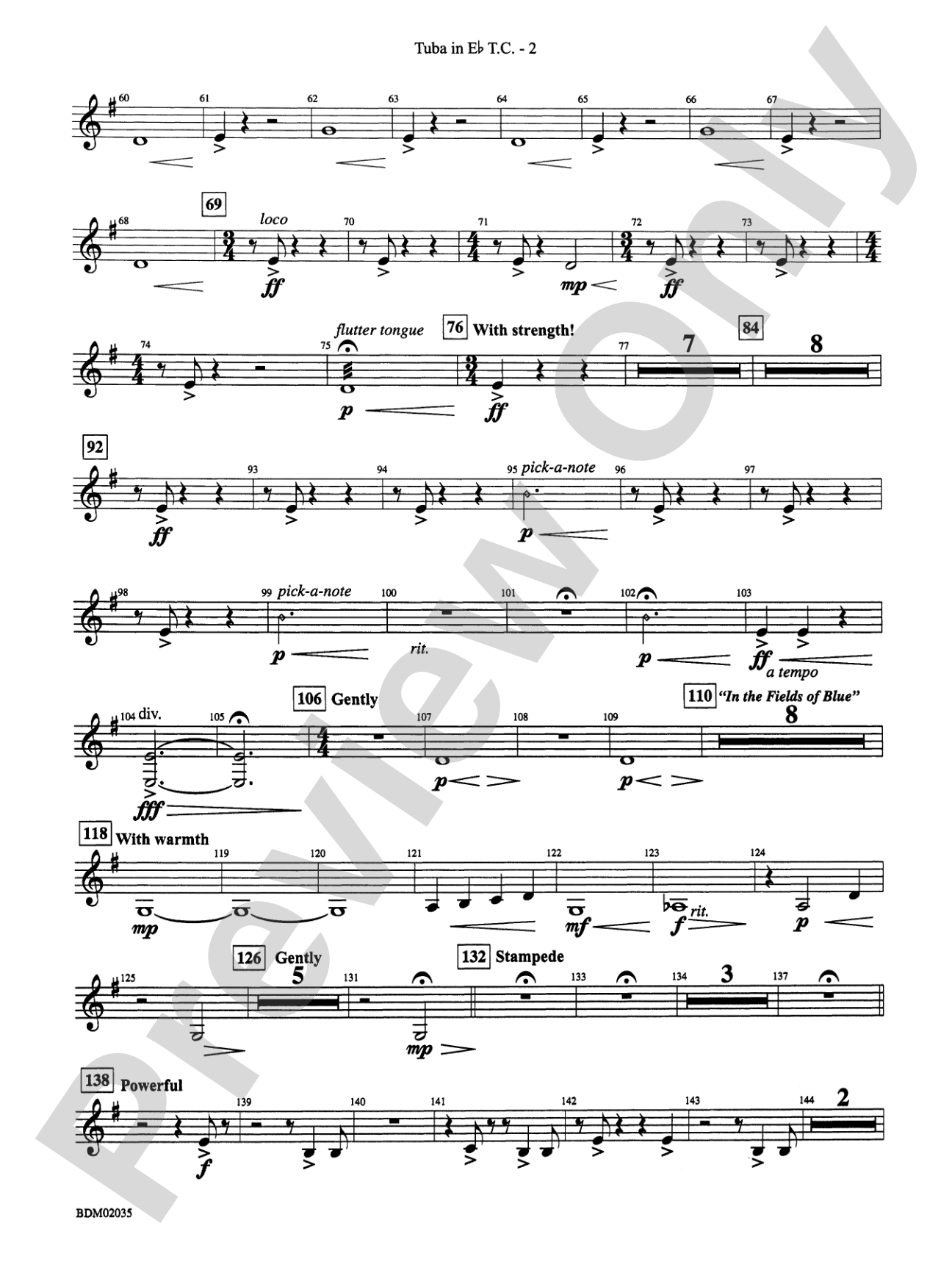 The Star of Dreams: (wp) E-flat Tuba T.C.