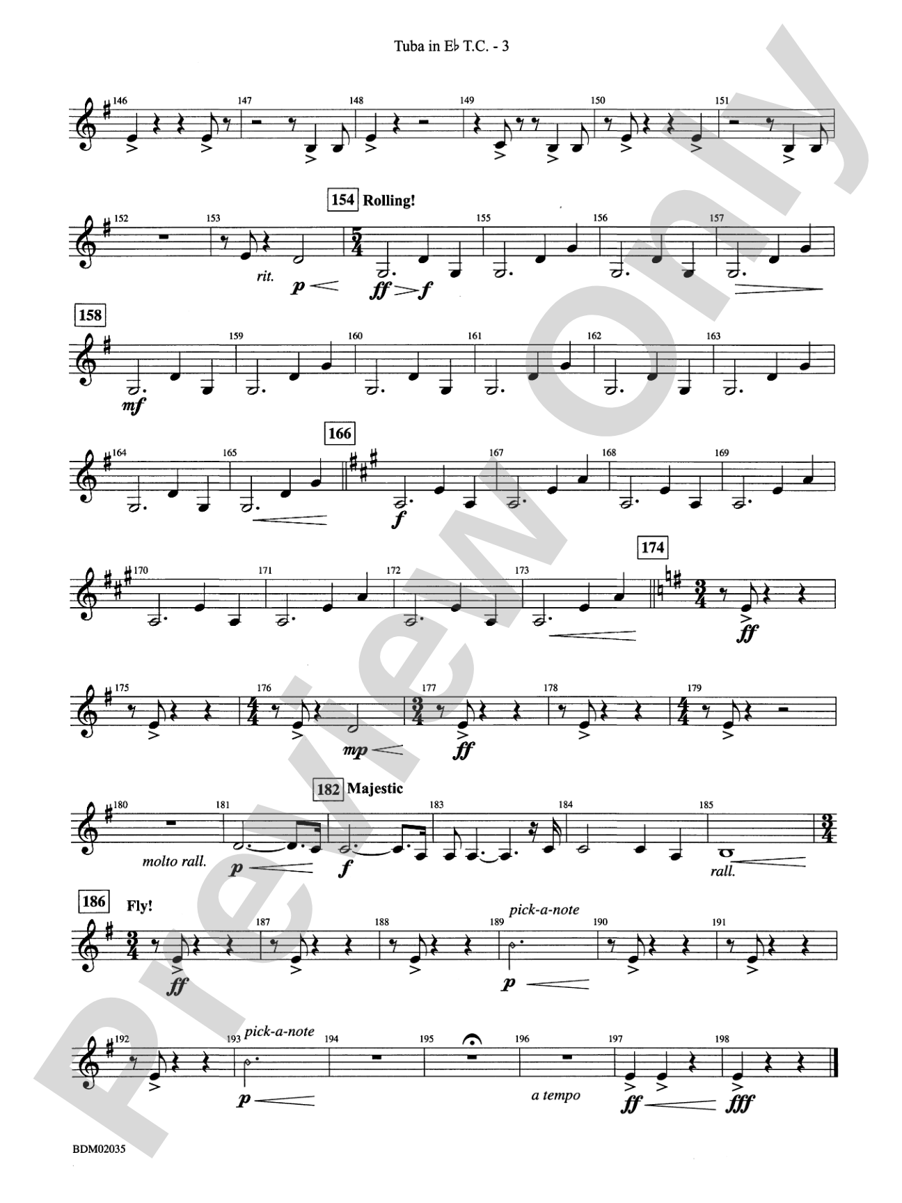 The Star of Dreams: (wp) E-flat Tuba T.C.