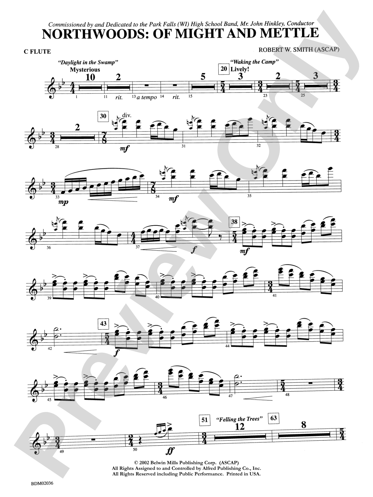 Northwoods: Of Might and Mettle: Flute