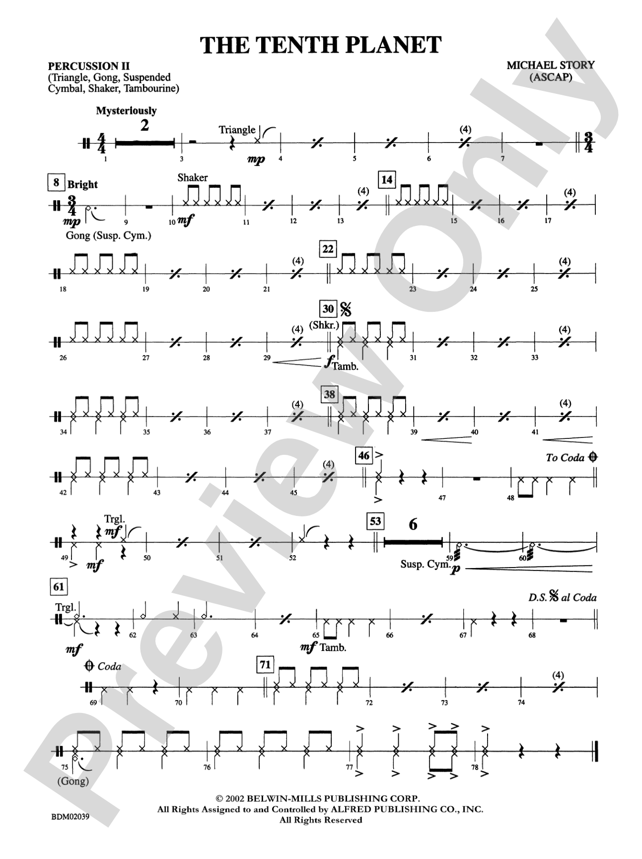 The Tenth Planet: 2nd Percussion