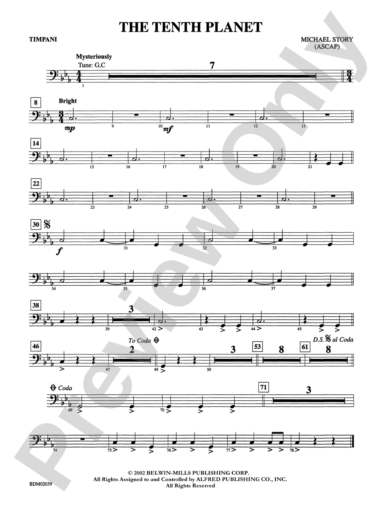The Tenth Planet: Timpani