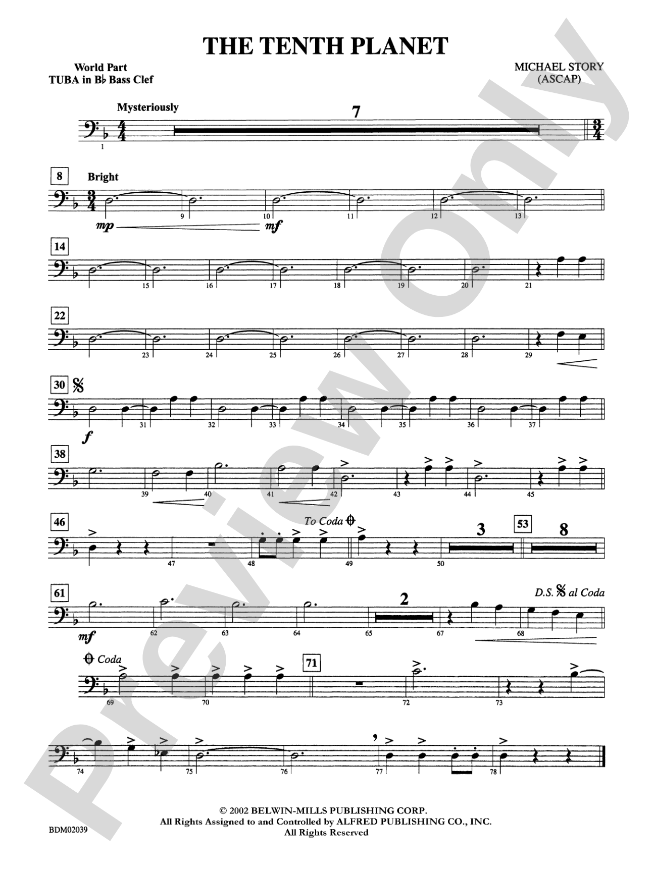 The Tenth Planet: (wp) B-flat Tuba B.C.