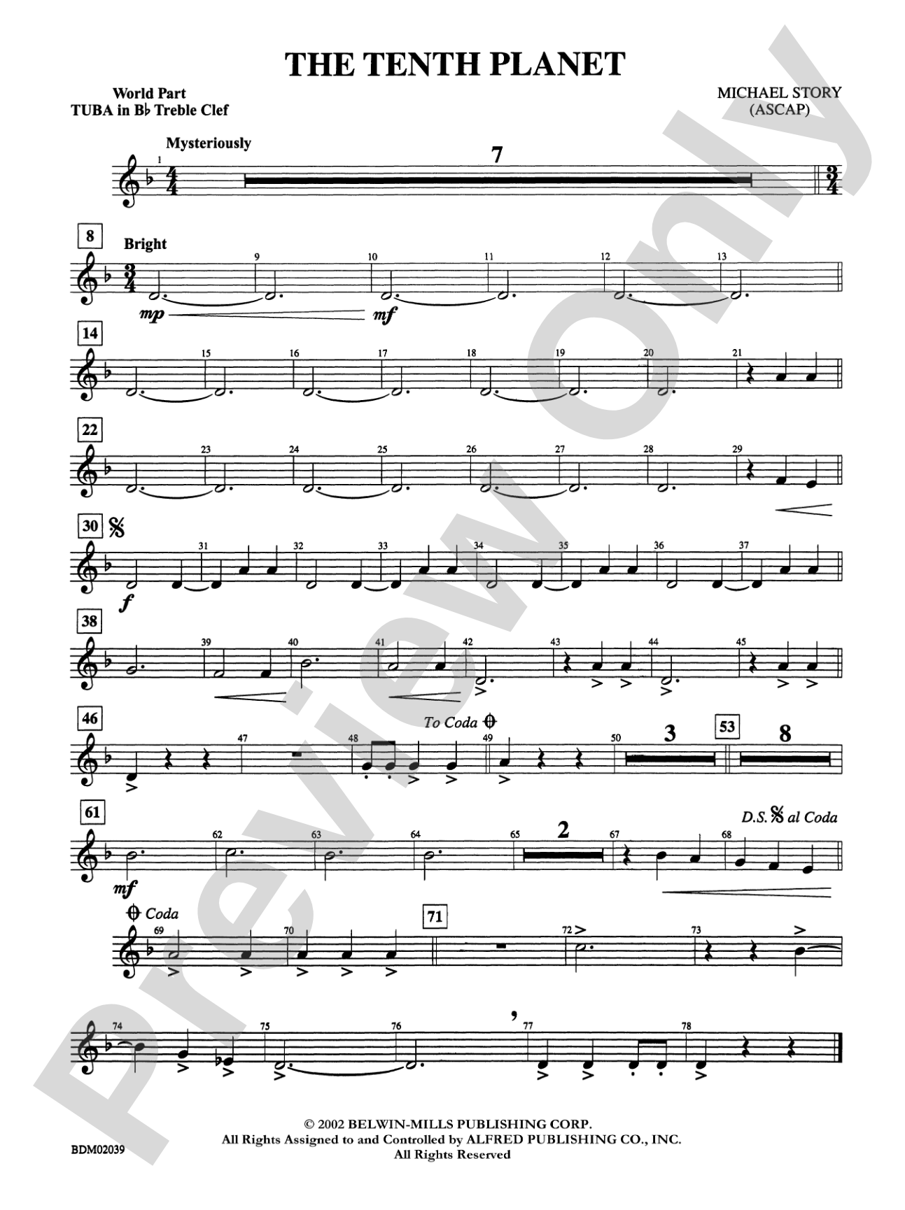 The Tenth Planet: (wp) B-flat Tuba T.C.