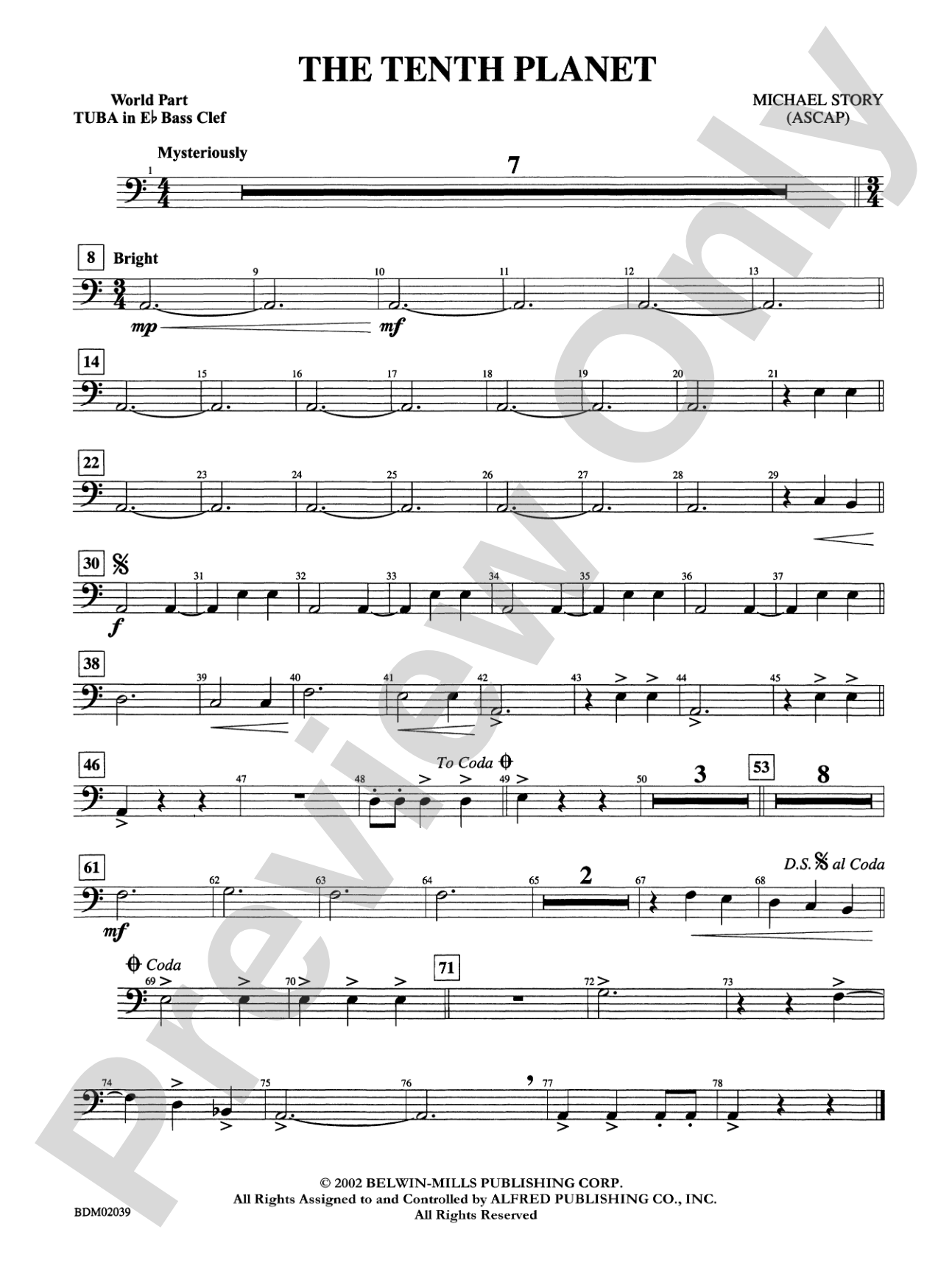 The Tenth Planet: (wp) E-flat Tuba B.C.