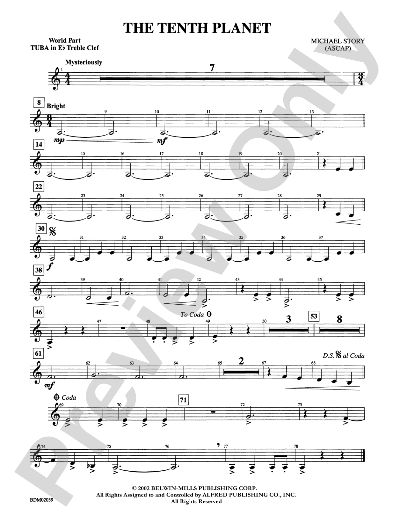 The Tenth Planet: (wp) E-flat Tuba T.C.