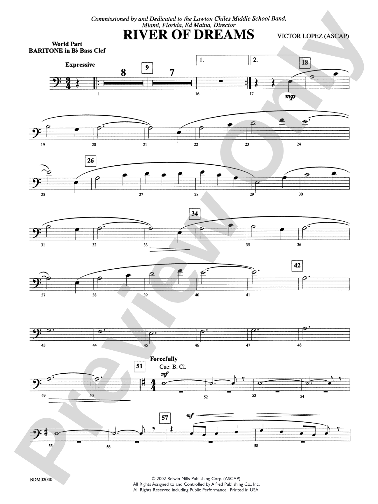 River of Dreams: WP B-flat Baritone B.C.