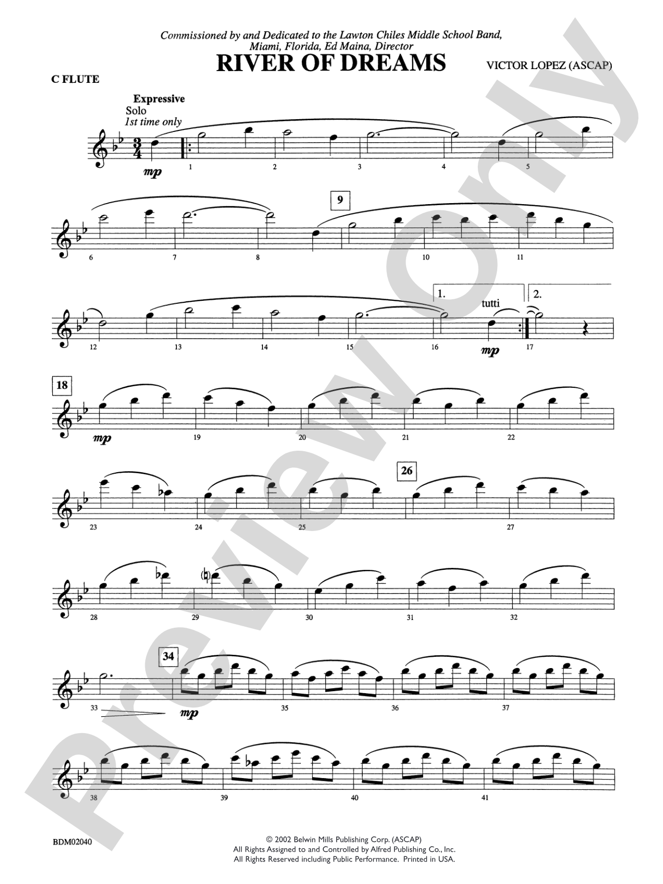 River of Dreams: Flute