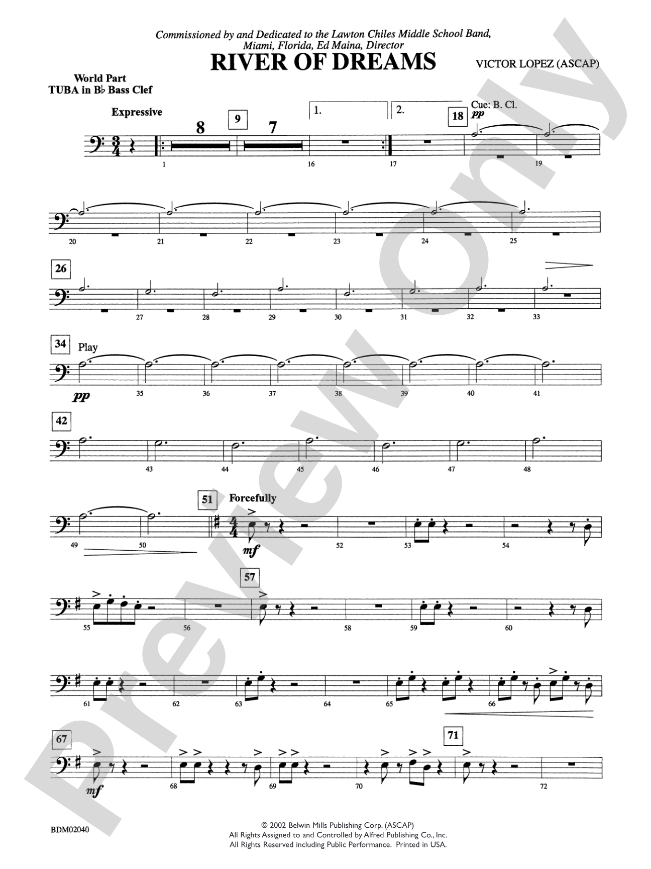 River of Dreams: WP B-flat Tuba B.C.