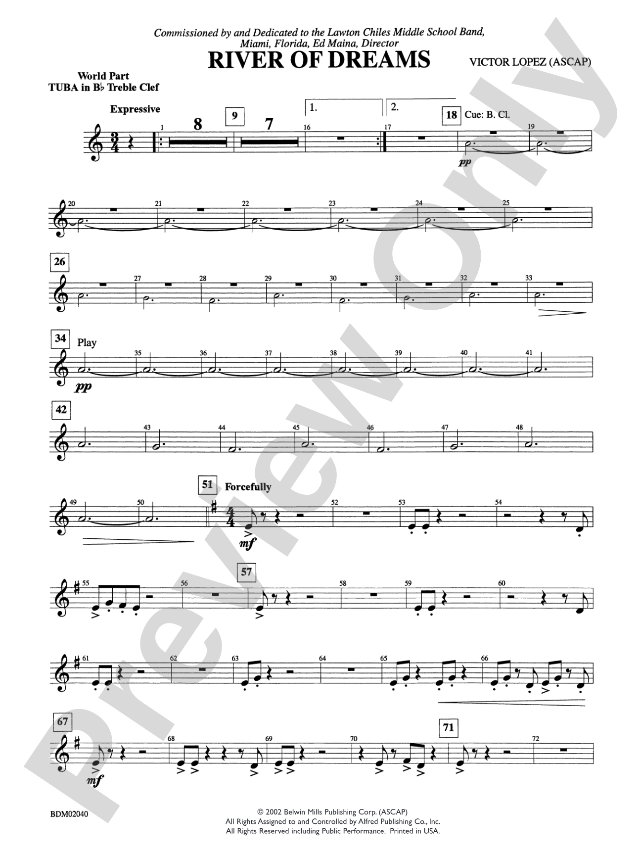 River of Dreams: WP B-flat Tuba T.C.