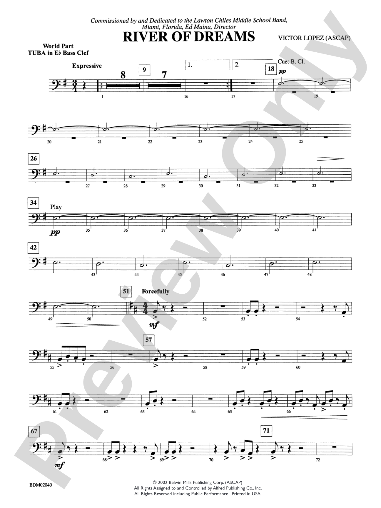 River of Dreams: WP E-flat Tuba B.C.