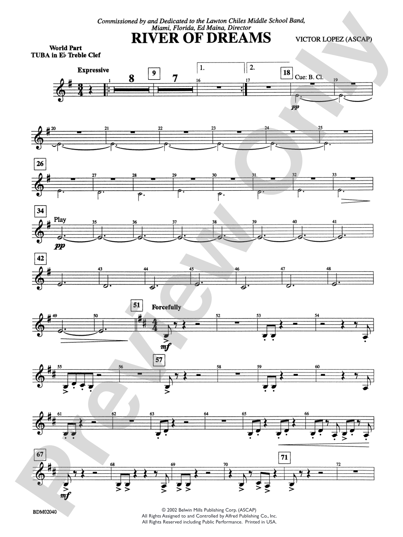 River of Dreams: WP E-flat Tuba T.C.