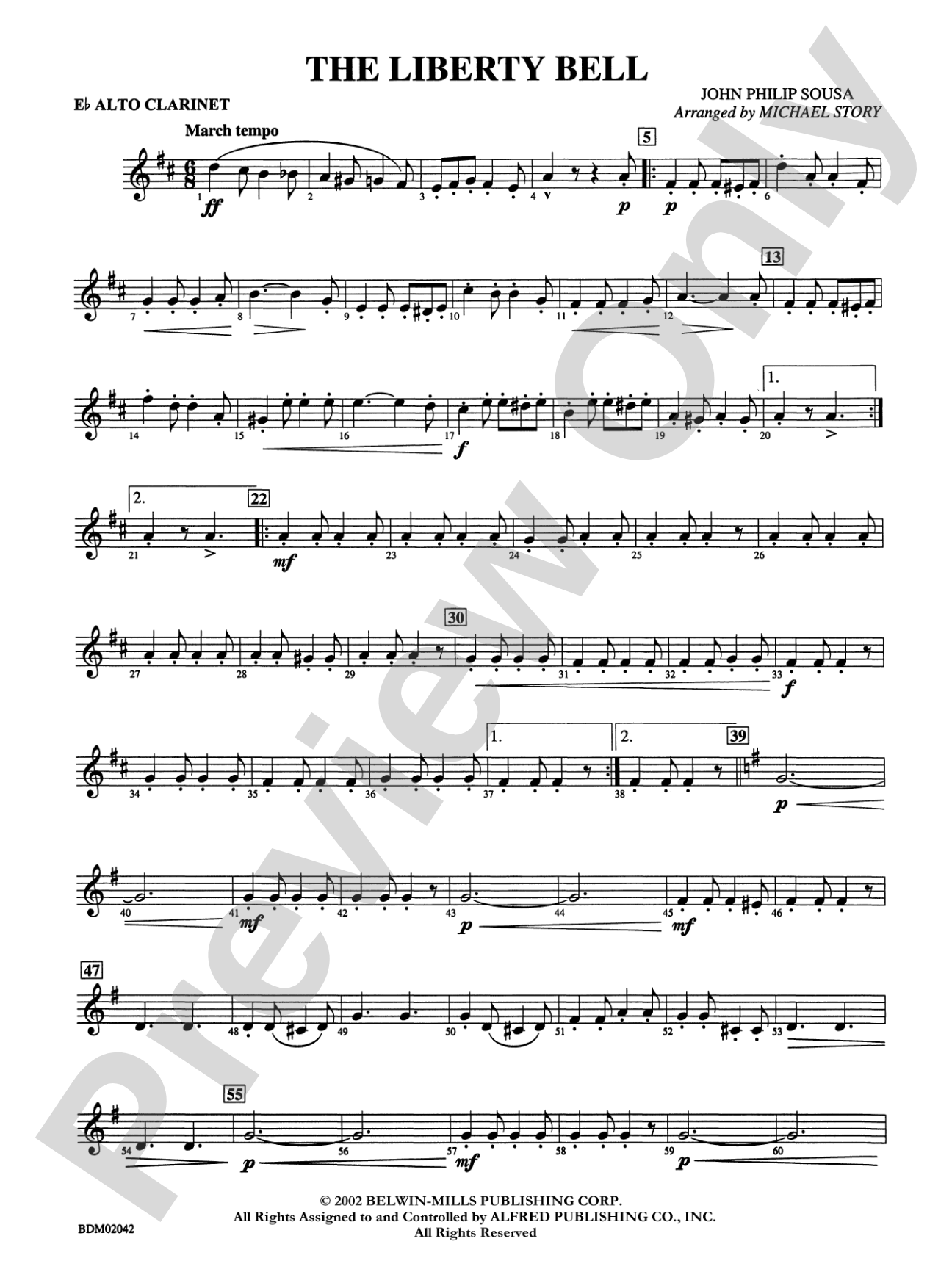 The Liberty Bell: E-flat Alto Clarinet