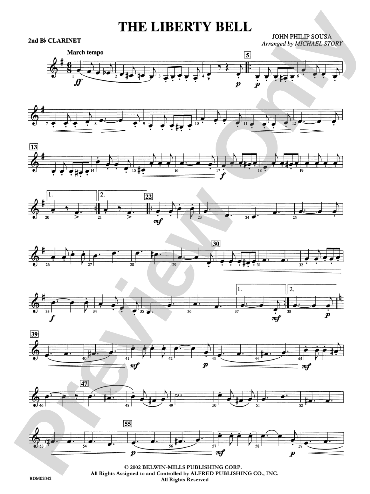 The Liberty Bell: 2nd B-flat Clarinet