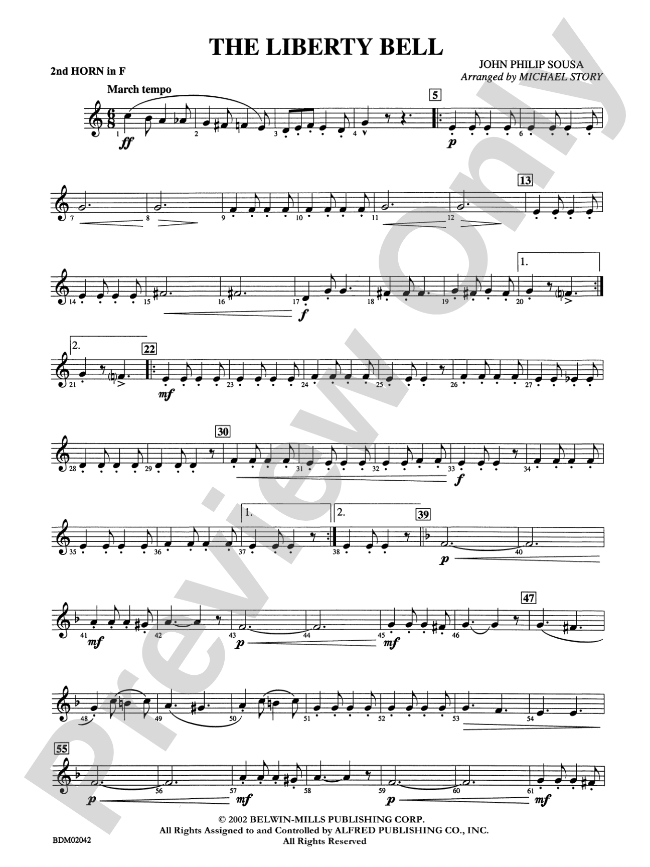 The Liberty Bell: 2nd F Horn