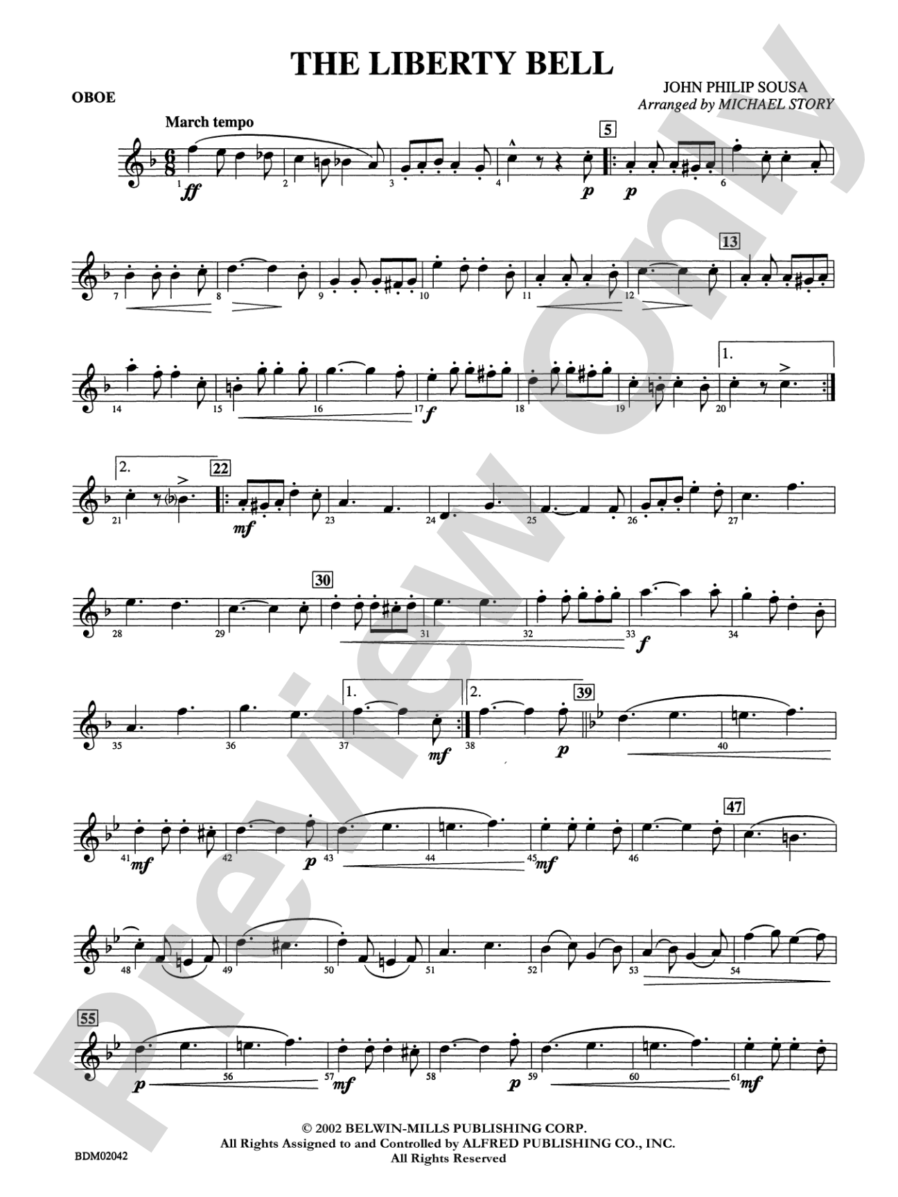The Liberty Bell: Oboe