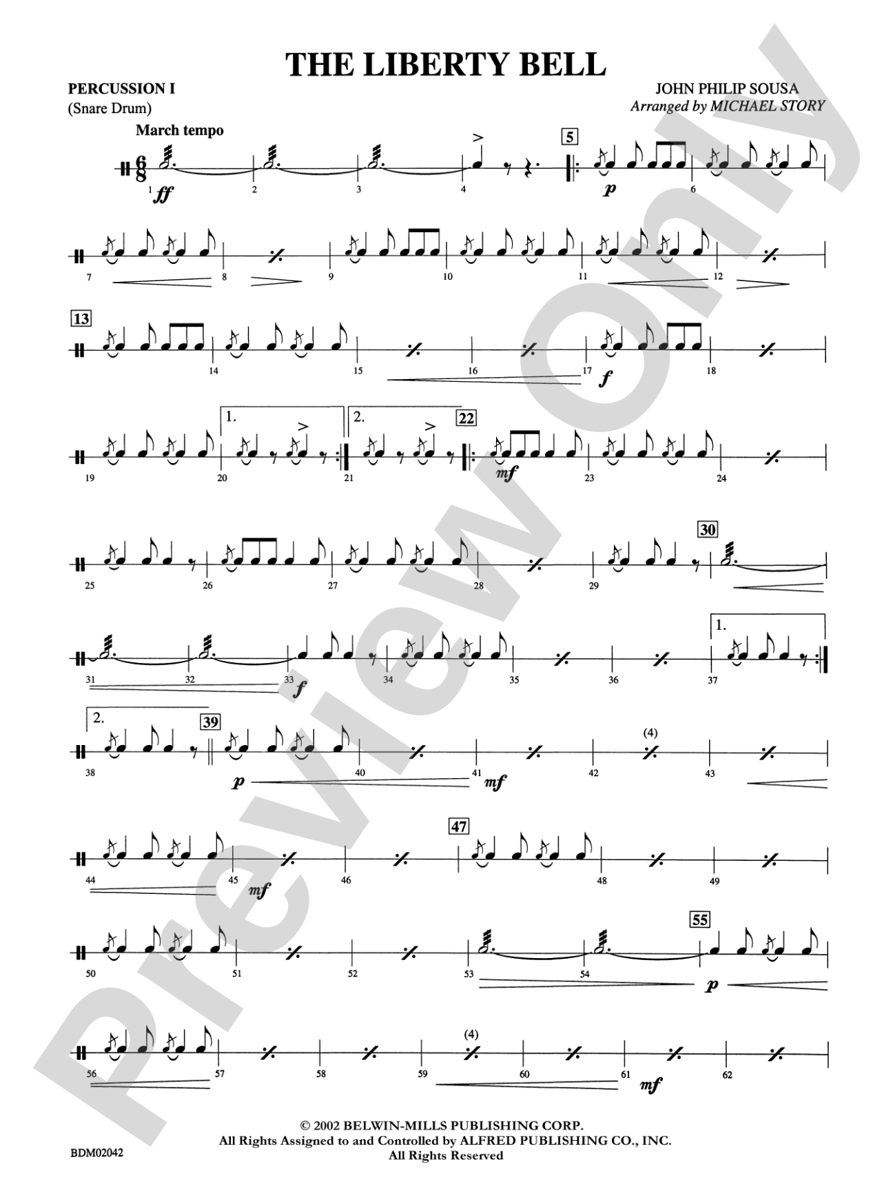 The Liberty Bell: 1st Percussion