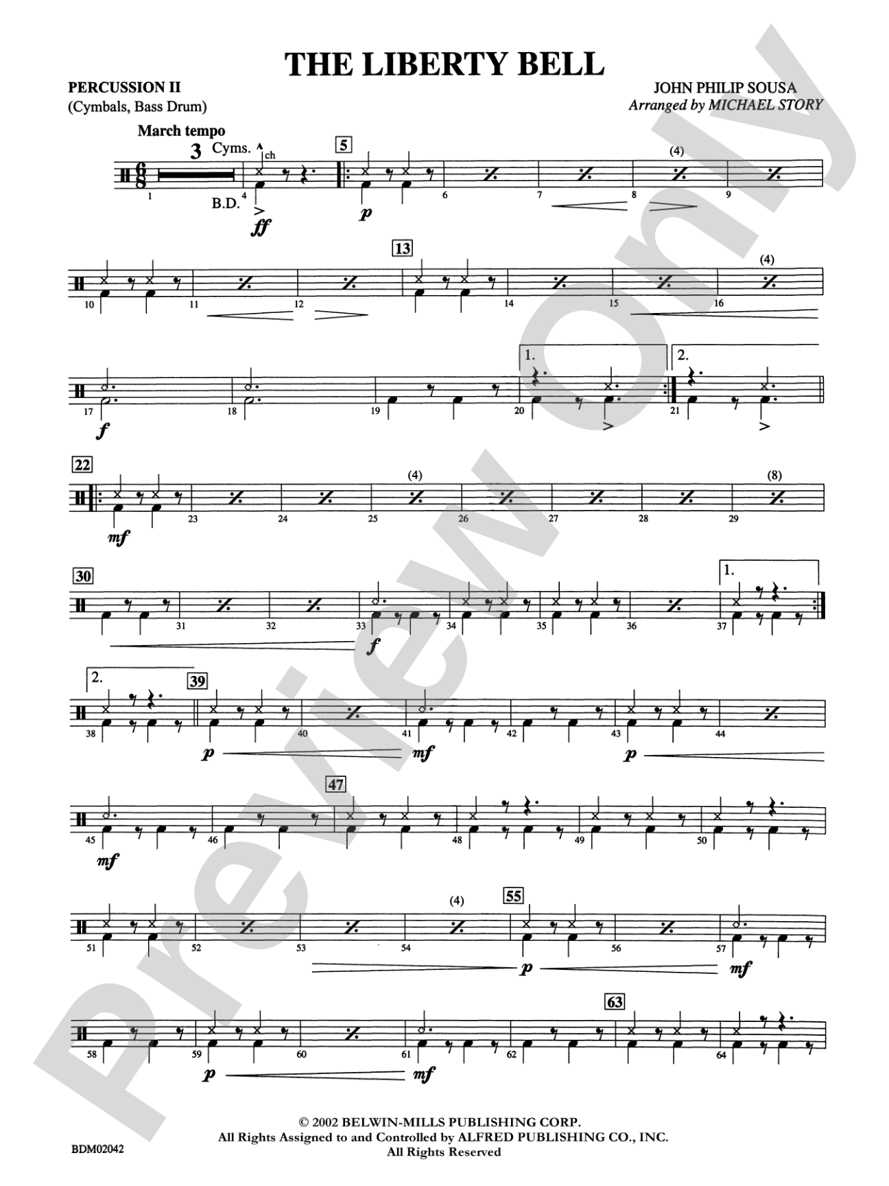 The Liberty Bell: 2nd Percussion
