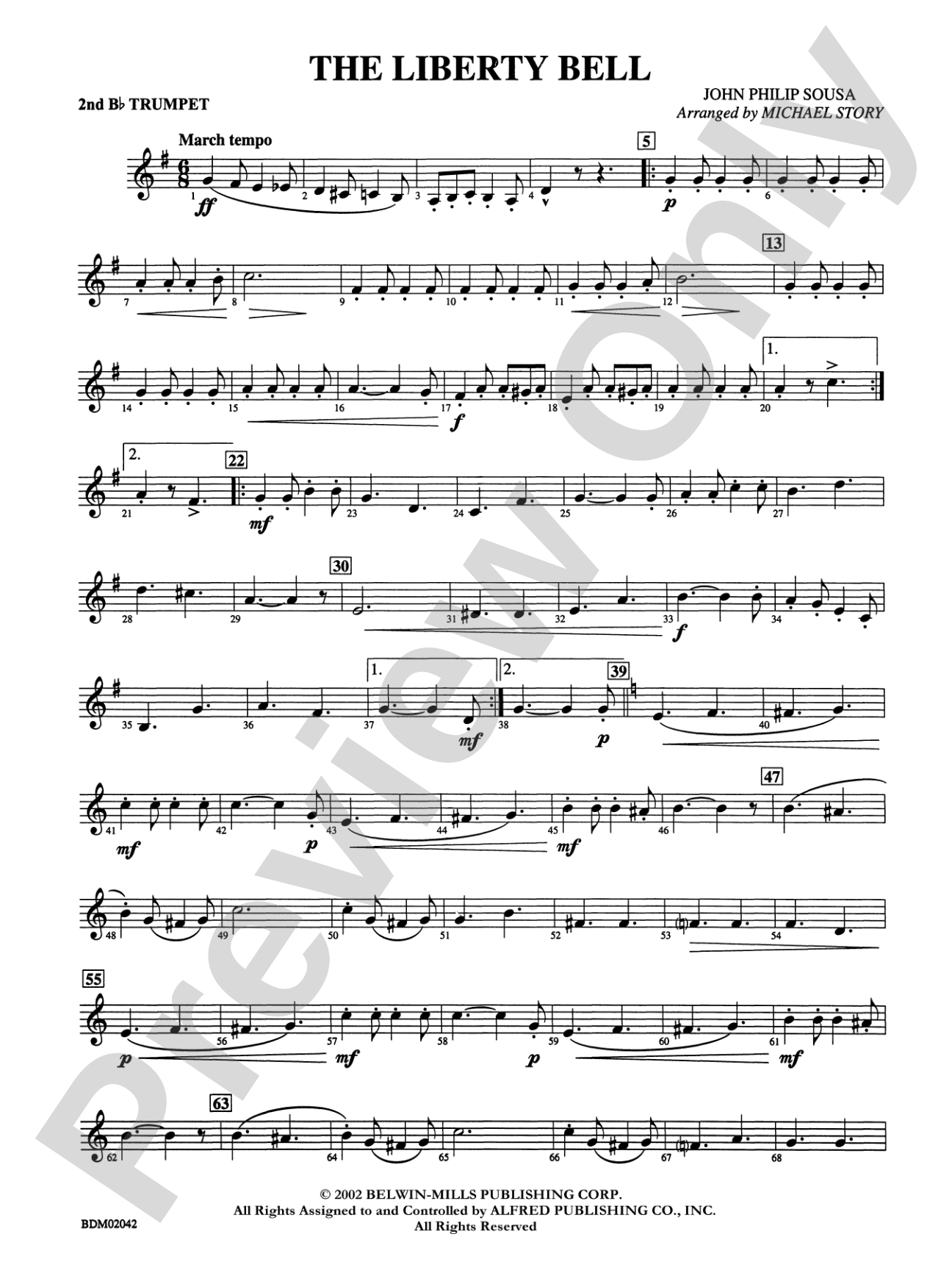 The Liberty Bell: 2nd B-flat Trumpet