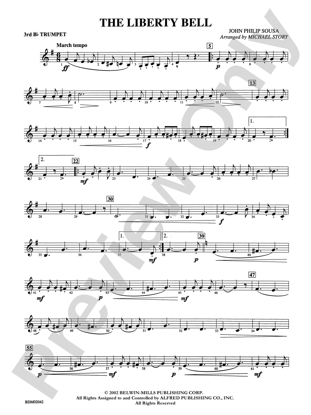 The Liberty Bell: 3rd B-flat Trumpet