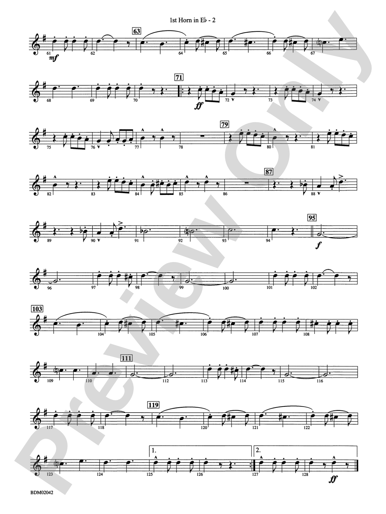 The Liberty Bell: (wp) 1st Horn in E-flat