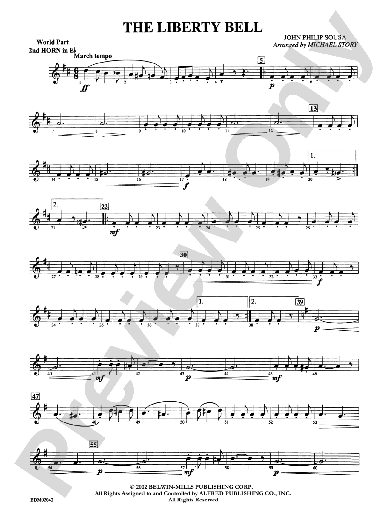 The Liberty Bell: (wp) 2nd Horn in E-flat